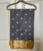 Picture of Grey/yellow soft chanderi silk saree 