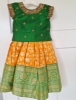 Picture of Pure pattu langa with raw silk blouse 6-18M