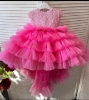Picture of Pink layered tail gown 6-12M