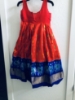Picture of Ikkat  pattu lehanga with Maggam blouse 2-4yrs