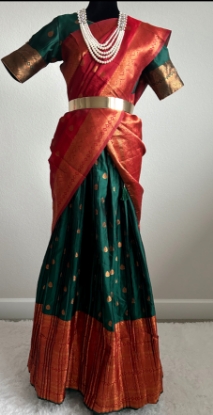 Picture of Brand New Narayanpet Silk Lehanga set