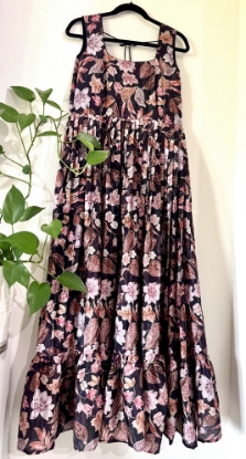 Picture of soft organza floral frock