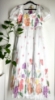 Picture of White floral soft organza long dress