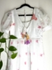 Picture of White floral soft organza long dress