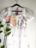 Picture of White floral soft organza long dress