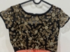Picture of Black & peach embroidered lehenga