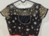 Picture of Black & peach embroidered lehenga