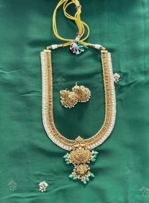 Picture of Trending jalebi Jadau kundan long haram