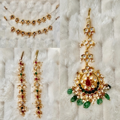 Picture of Pachi kundan combo 
