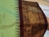 Picture of Mint green Semi gadwal saree