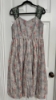 Picture of Cotton grey floral print frock with maggam work hands