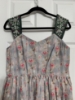 Picture of Cotton grey floral print frock with maggam work hands