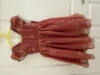 Picture of Tissue organza embroidered mom(32) and daughter(1-2) party wear dresses