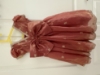 Picture of Tissue organza embroidered mom(32) and daughter(1-2) party wear dresses