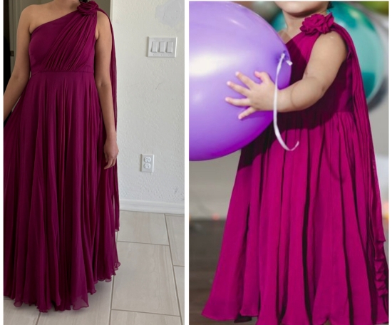 Picture of Pure Georgette Mom(32) and daughter(1-2)combo