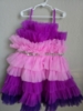 Picture of Shaded Ruffled Dress With Attached Fancy Belt 6-7y