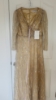 Picture of Designer Mac Duggal silver sequin gown