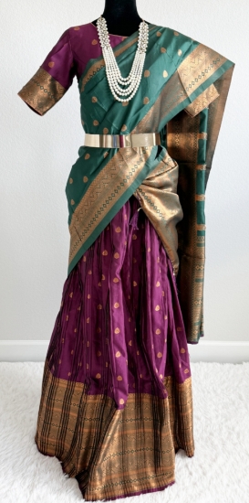 Picture of Never worn Narayanpet Silk Lehanga Set