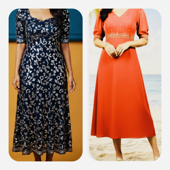 Picture of Combo: Pure Georgette customised dresses