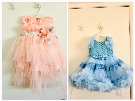 Picture of pretty stylish kids combo dresses 
