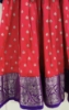 Picture of Rose pink raw silk lehanga with venkatagiri border 6-7y