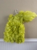 Picture of Neon Green Bow Dress With 3D Roses  4-6y