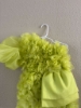 Picture of Neon Green Bow Dress With 3D Roses  4-6y