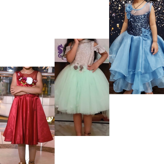 Picture of Evening Frocks- Combo Set of 3 (3-5 Y)