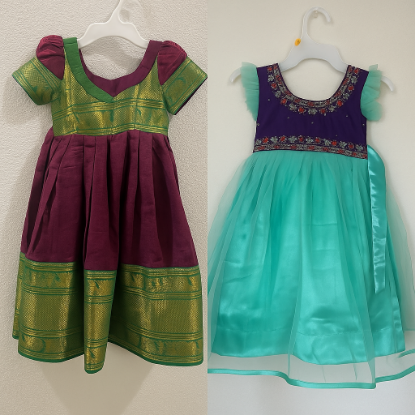 Picture of Pretty stylish kid  combo dresses 4-5y