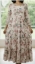 Picture of New Pure Georgette floral print long frock with maggam work 