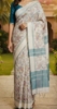 Picture of Pure  Desi Tussar kashmiri birds print saree 