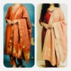Picture of Pure Uppada Pattu 3 Pc straight suit set with banarasi dupatta 