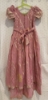 Picture of Peach layered long dress 6-7y
