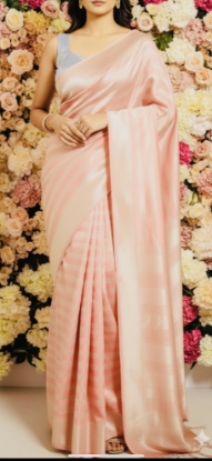 Picture of Pure Mashru Silk Banarasi saree with blouse 