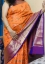 Picture of Orange and purple combination big border pattu saree