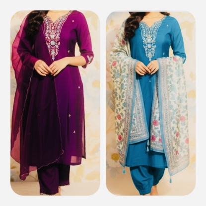 Picture of Combo : New 3 Pc Straight Suit Sets 