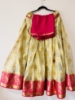 Picture of Off white and pink organza  lehenga