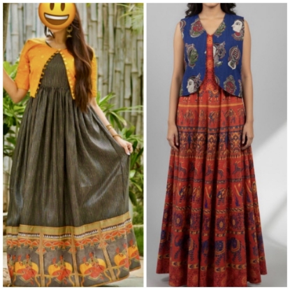 Picture of Anarkali Combo Set with removable  jacket