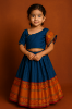 Picture of Narayanpet and georgette lehenga combo 4-6y
