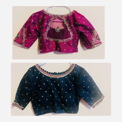 Picture of Combo Bridal Maggam Work Blouses - 3