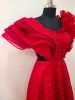 Picture of Indo western red dress