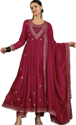 Picture of Heavy party wear georgette anarkali set