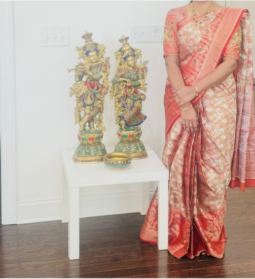 Picture of PrePleated kanchi tissue saree