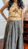 Picture of Kalamkari lehenga with mirror work blouse 