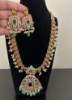 Picture of Moissanite long haaram with earrings 