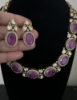 Picture of Victorian Moissanite doublet set in purple 