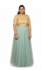Picture of Mint green netted long frock