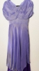 Picture of Tissue Purple 2 layered Long Frock. 