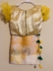Picture of Hand Brush Painted Floral Organza saree with Ruffles  Blouse 