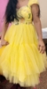 Picture of Yellow better and benarasi designer Gown
